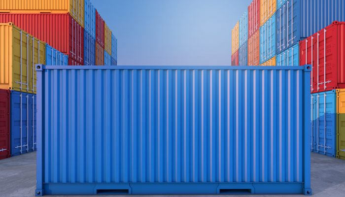 Stack of containers box, Cargo freight ship for import export business Stack of containers box, Cargo freight ship for import export logistics business
